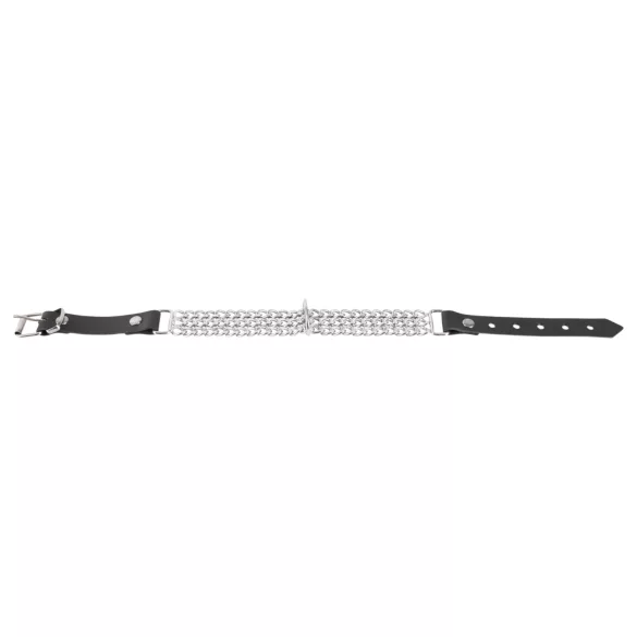 ZADO - halsband med kedja - metall - silver