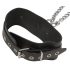 / ZADO - läderhals-cuff-handleds-ankelset (svart)