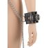 / ZADO - läderhals-cuff-handleds-ankelset (svart)