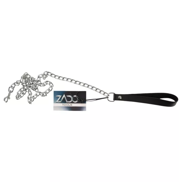 ZADO - metall BDSM-koppel för halsband (silver)