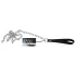 ZADO - metall BDSM-koppel för halsband (silver)