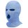 Balaklava - stickad mask med 3 hål (blå)