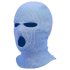 Balaklava - stickad mask med 3 hål (blå)