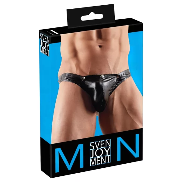 Svenjoyment - Avtagbar stringtrosa för män (svart) - M