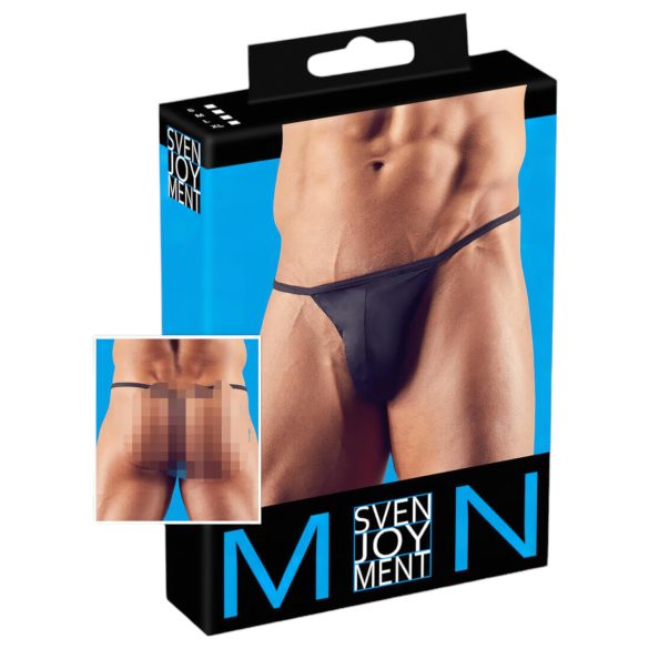 Svart minitanga för män - M