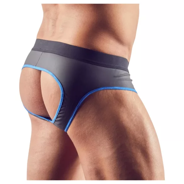 Svenjoyment - öppen jockstrap - svart/blå - L
