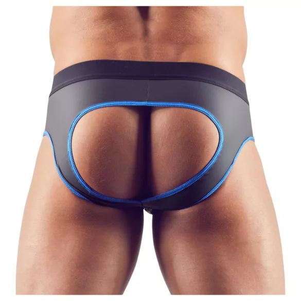 Svenjoyment - öppen jockstrap - svart/blå - L