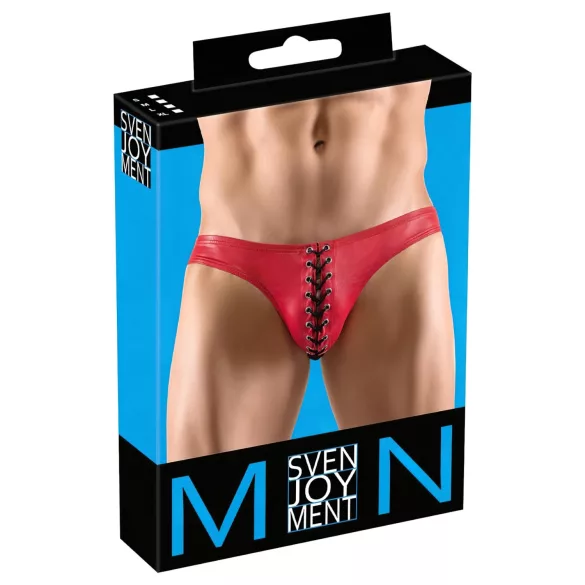 Svenjoyment - herrtrosa med snörning - svart röd