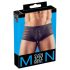 Genomskinliga randiga boxershorts (svart)