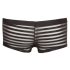 Genomskinliga randiga boxershorts (svart)
