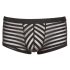 Genomskinliga randiga boxershorts (svart)