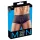 Svenjoyment - Genomskinliga, randiga boxershorts (svarta) - L
