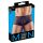 Genomskinliga randiga boxershorts (svart) - XXL