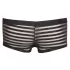 Svenjoyment - Genomskinliga, randiga boxershorts (svarta) - XXL