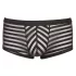 Svenjoyment - Genomskinliga, randiga boxershorts (svarta) - XXL