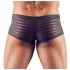 Svenjoyment - Genomskinliga, randiga boxershorts (svarta) - XXL