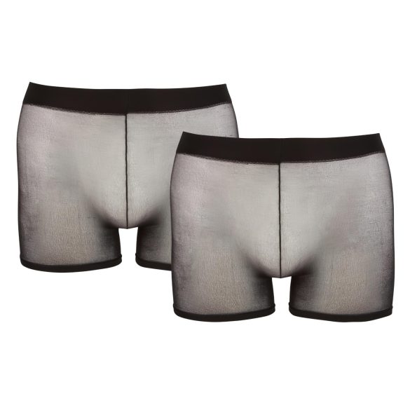 Svenjoyment - transparent boxerset - svart tvådelad S-L