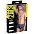 NEK - svart boxershorts med snörning och nätinslag (blå)