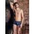 NEK - svart boxershorts med snörning och nätinslag (blå) - M
