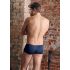 NEK - svart boxershorts med snörning och nätinslag (blå) - M