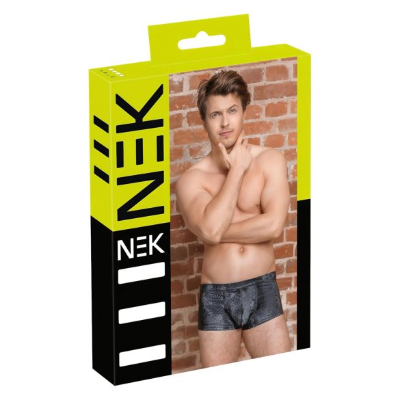 NEK - Ormskinnmönstrade Boxershorts (Svart)