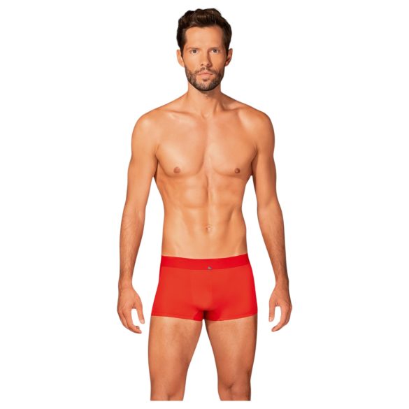 Obsessive - röd boxer med genomskinliga sidor - L/XL