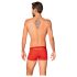 Obsessive - röd boxer med genomskinliga sidor - L/XL