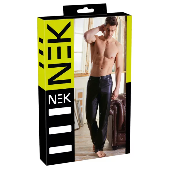 NEK - leggings - glanseffekt - svart