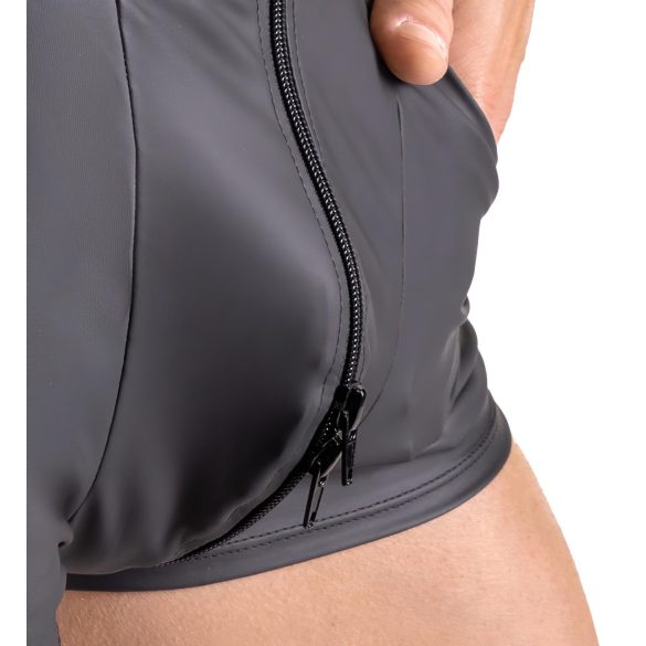 Svenjoyment - ärmlös kort overall för män (svart)