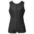 Svenjoyment - ärmlös kort overall för män (svart) - 2XL