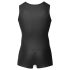 Svenjoyment - ärmlös kort overall för män (svart) - 2XL