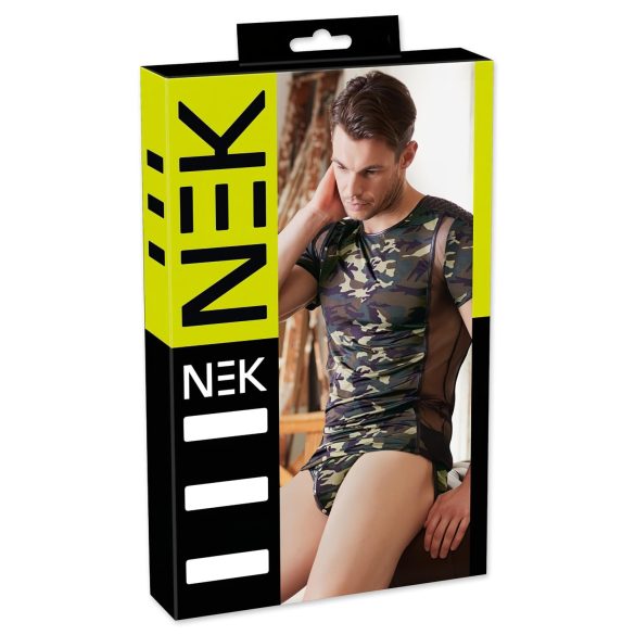 / NEK - camouflage herrtröja (grön-brun)