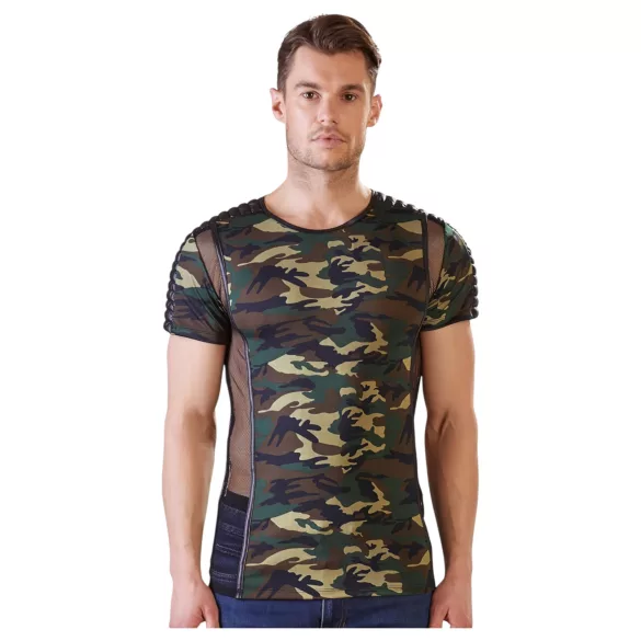 NEK - kamouflagemönstrad herrtröja (grön-brun) - 2XL