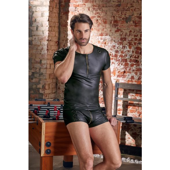 NEK - Matt Svart Herrtröja med Korta Ärmar - L