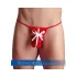 Present julröd tanga för män (S-L)