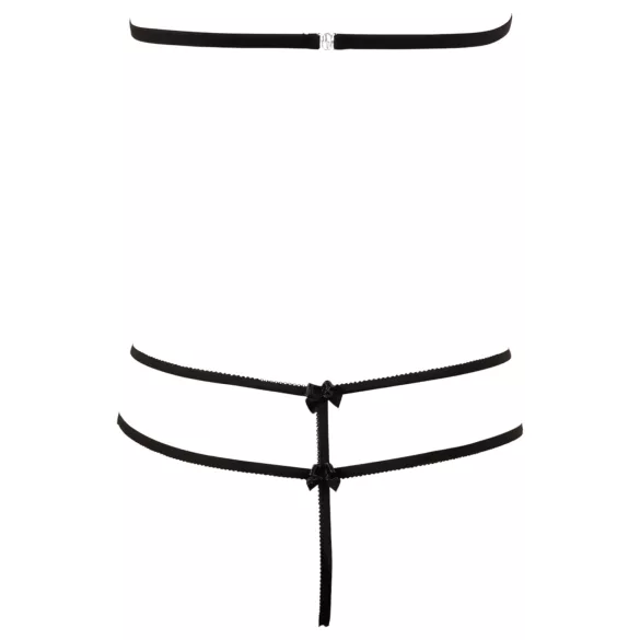 Cottelli - Öppen spetsset - svart - L