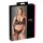 Cottelli Plus Size - spets-bh set (svart) - XXL