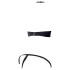 Cottelli - bh set med metallringar - svart - 80B/M
