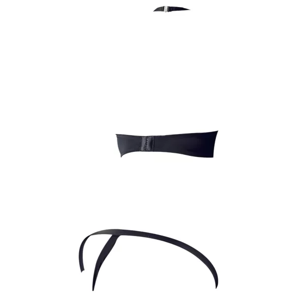 Cottelli - bh set med metallringar - svart - 85B/L