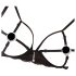 Abierta Fina - glittrande spetsmagin - bh-set (svart)