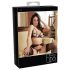 Abierta Fina - glittrande spetsmagin - bh-set (svart) - L