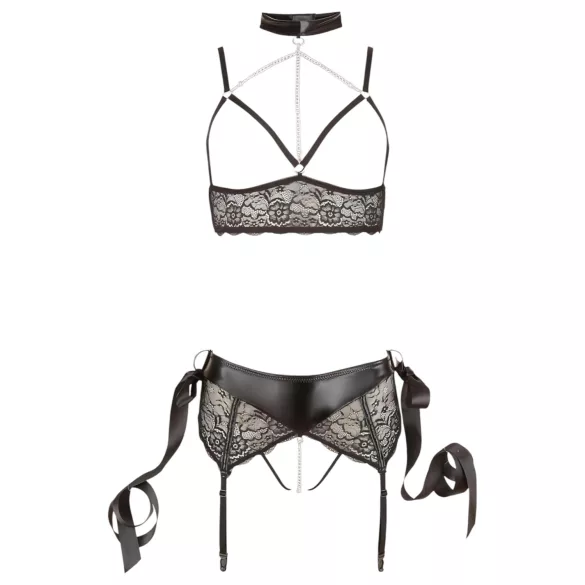 Cottelli Bondage - underklädesset med spets 5 delar