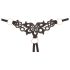 Cottelli - Glittrande broderad bh-set (svart)