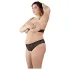 Cottelli Plus Size - bh set med pärlor - svart - 4XL
