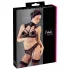 Cottelli - krage och spets-bh set (svart) - 85B/L
