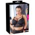 Cottelli Plus Size - Svart spetstopp med band