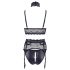 Cottelli Bondage - spetsset med handbojor (svart) - XL