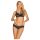 Obsessive 860-SET-1 - Rosig spets-bh set (svart)