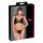 Cottelli - Transparent spets-bh set (svart) - M