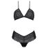 Passion Eco Kerria - spets bikini set (svart) - L/XL